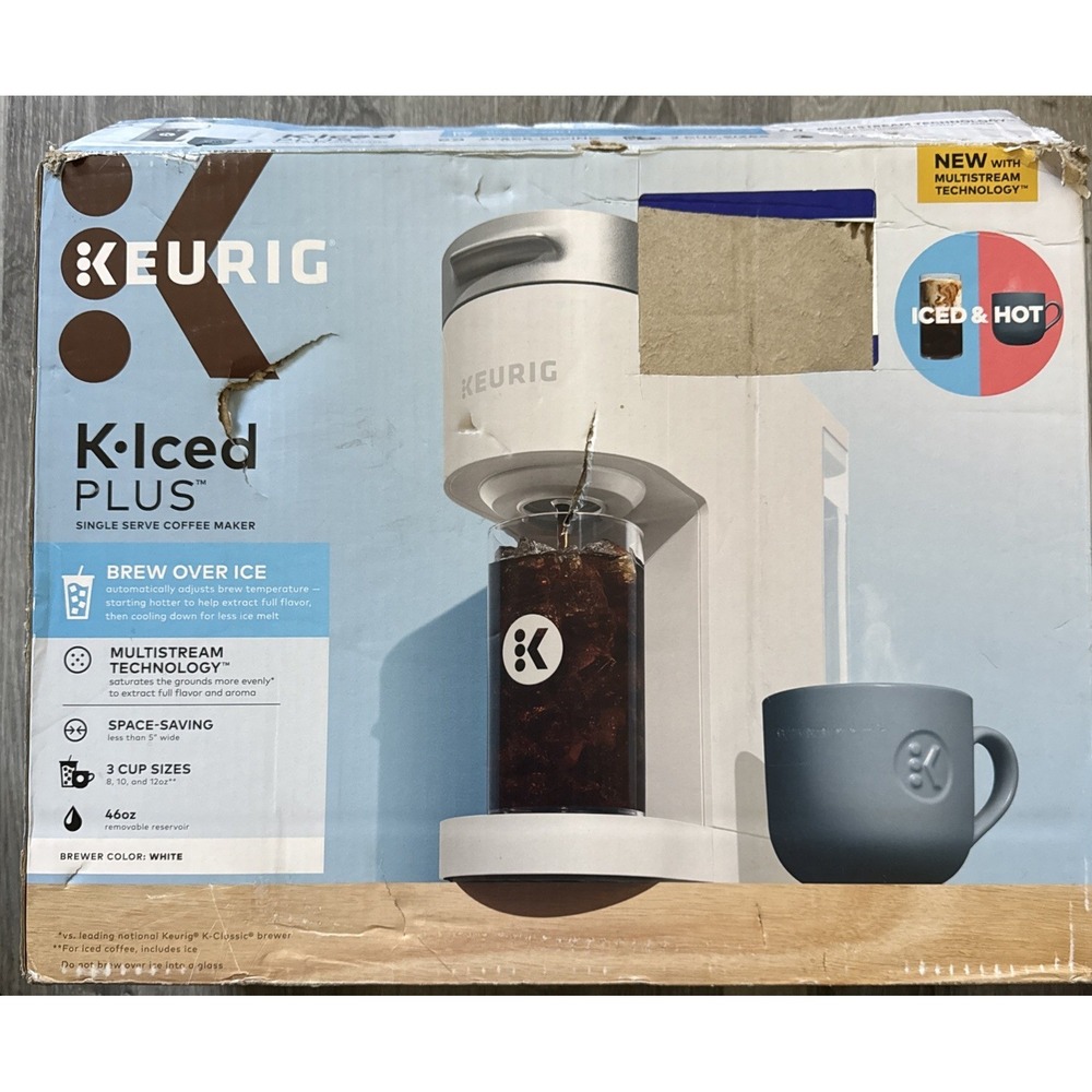 Keurig K Iced Plus Single Serve Coffee Maker Iced & Hot K Cup Pod, 3 Cup Sizes